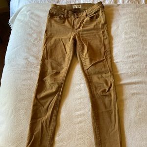 MADEWELL Mustard Skinny Jeans